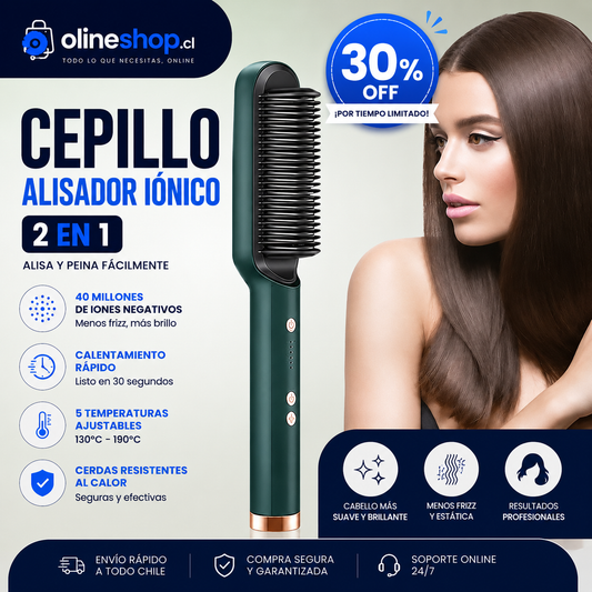 Cepillo Alisador Rizador Multifuncional